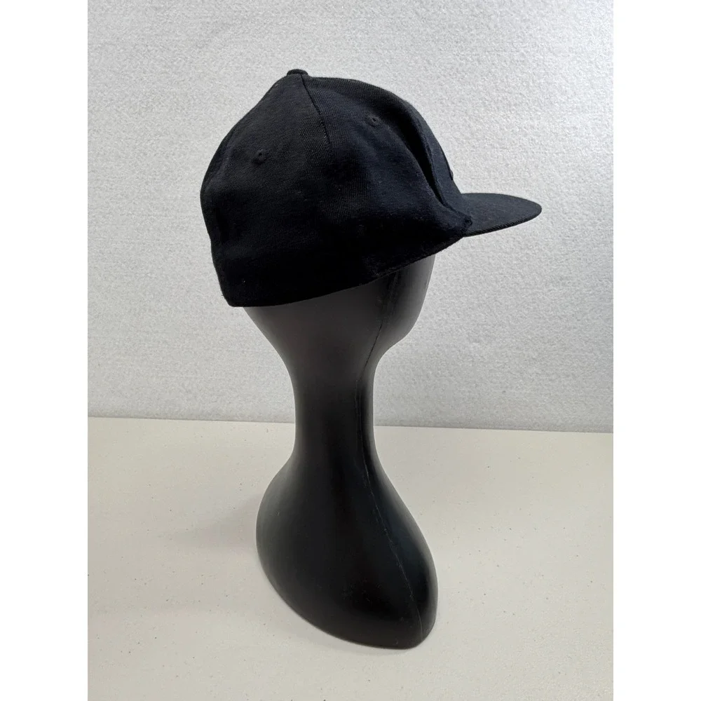 K1 Speed Racing Cap Black Embroidered Flat Brim Hat 6 7/8 - 7 1/4